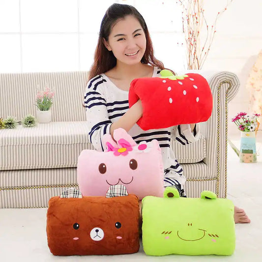 Soft Plush Hand Warmer Pillow – Kids Cartoon Stuffed Animal Cushion Plush Pillow Toy Peaceful Pleasures Health and Wellness
