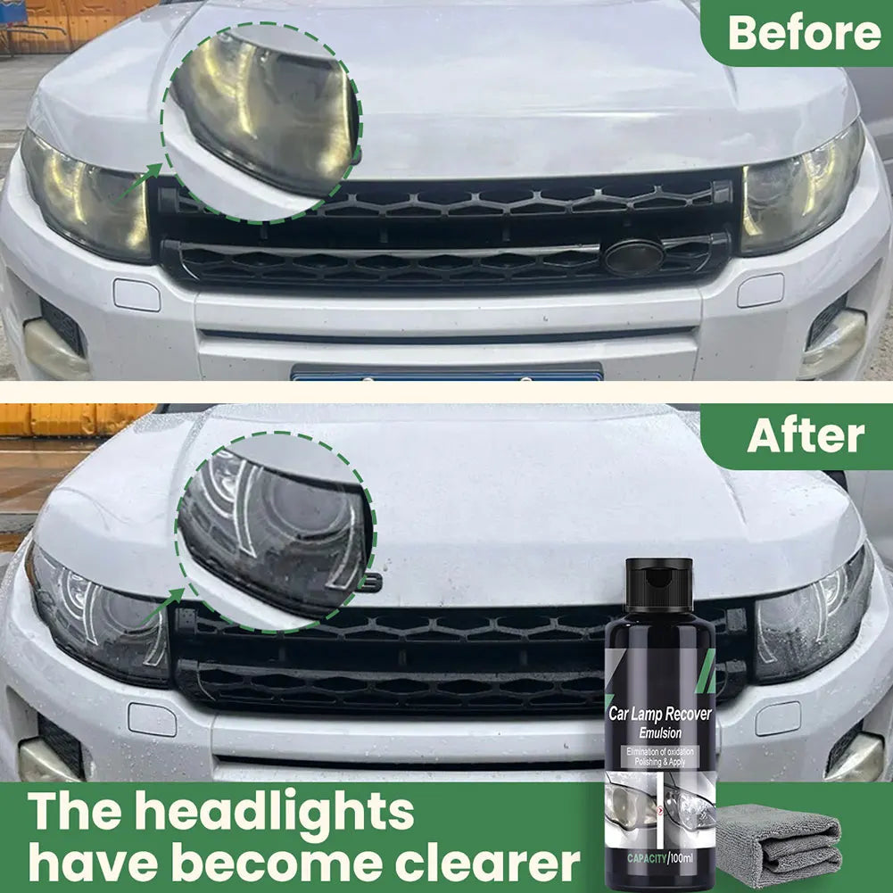 Car Headlight Lens Restorer – Removes Oxidation & Yellowing