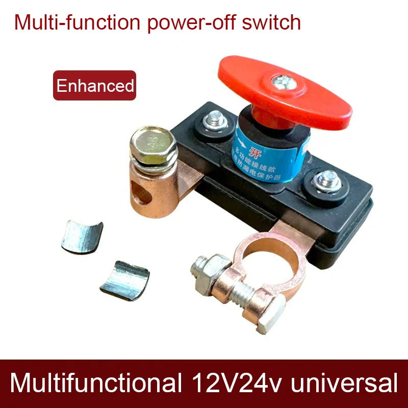 Battery Master Disconnect Switch - Negative Power-Off Switch, 12-24V, Advanced Power Cut/Off Kill Switch for Battery Management Peaceful Pleasures Health and Wellness