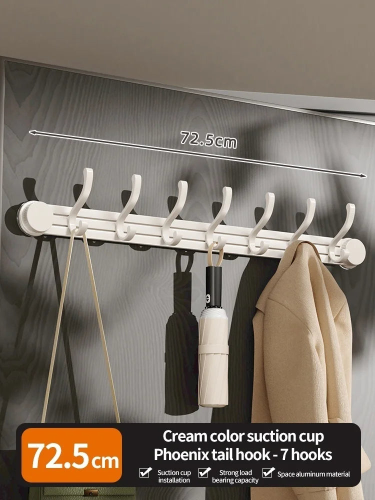 No-Drill Suction Cup Wall Hooks – Aluminum Set of 7 | Kitchen & Bath