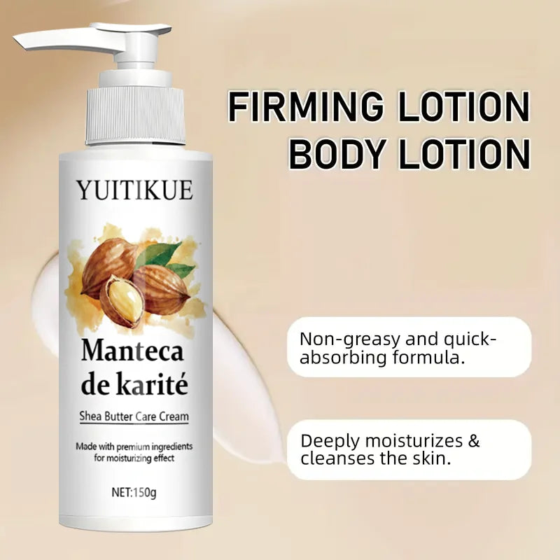 YUITIKUE Shea Butter Body Lotion 150g - Firming & Moisturizing, Non-Greasy Fast Absorption, for Smooth & Soft Skin Peaceful Pleasures Health and Wellness