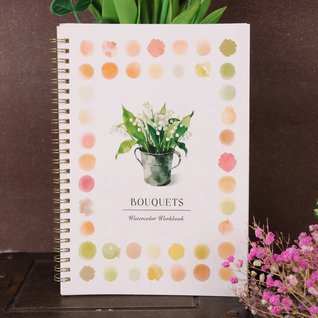 Beginner's Practice Book Painting Watercolor Oil Dyeing Album Comes