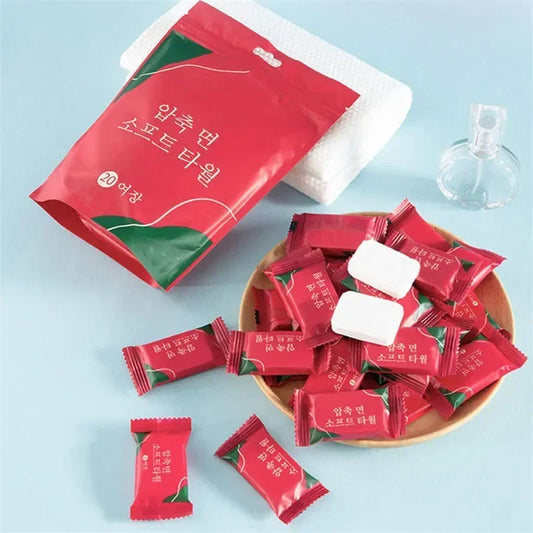20/40 Towel Pcs Compressed Bath Towels Bathroom Accessories Hotel For Home & Garden Portable Wet Tissue Compact Household Wipes Peaceful Pleasures Health and Wellness