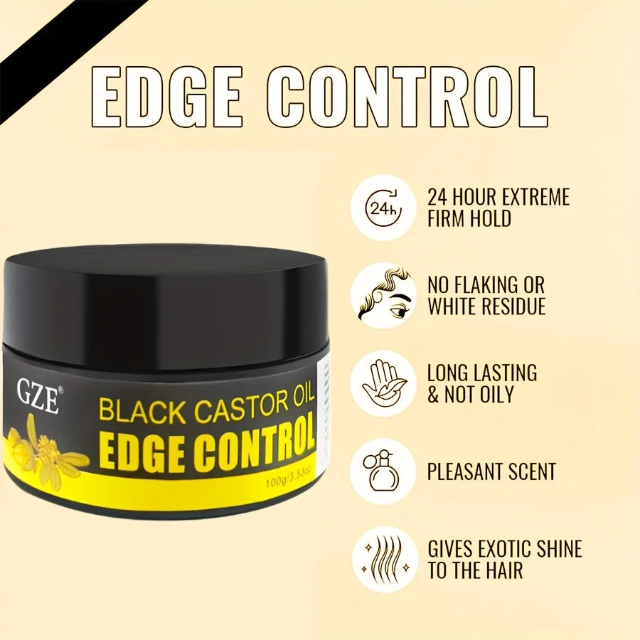 GZE African Black Castor Extra Hold Braid & Twist Styling Gel Hair Styling Gel Peaceful Pleasures Health and Wellness