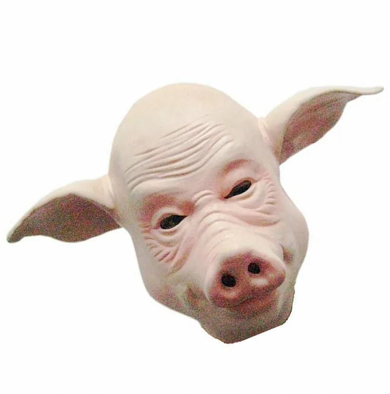Scary Pig Head Latex Full Face Halloween Mask – Cosplay