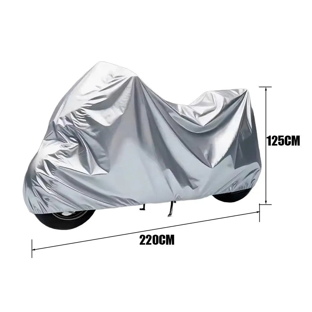 Thick Oxford Motorcycle Waterproof Cover Universal Outdoor Protection Dust Motorbike Rain Cover Sunshade Dustproof Uv Protective Peaceful Pleasures Health and Wellness 220x125cm