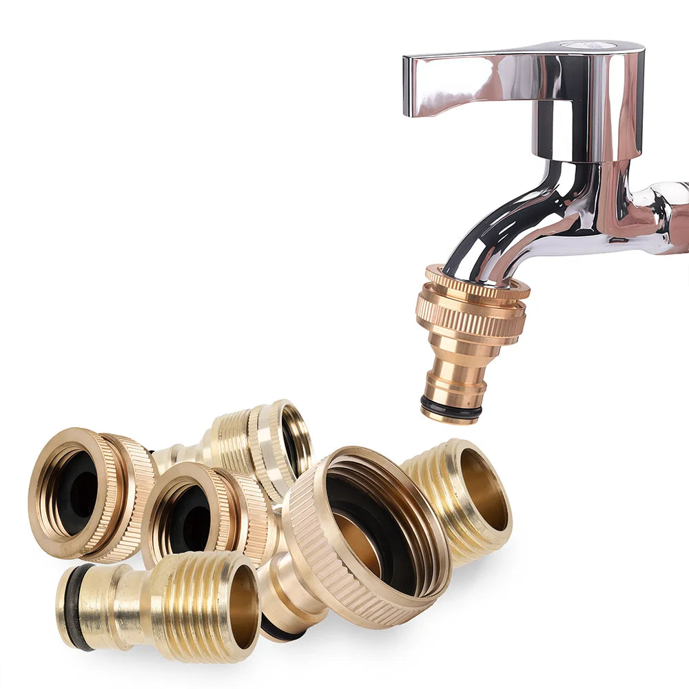 Brass 1/2" 3/4" 1“ Male/Female Quick Connector Irrigation Pipe Fitting Joint Thread to16mm Nipple Adapter for Garden Hose Tap Peaceful Pleasures Health and Wellness