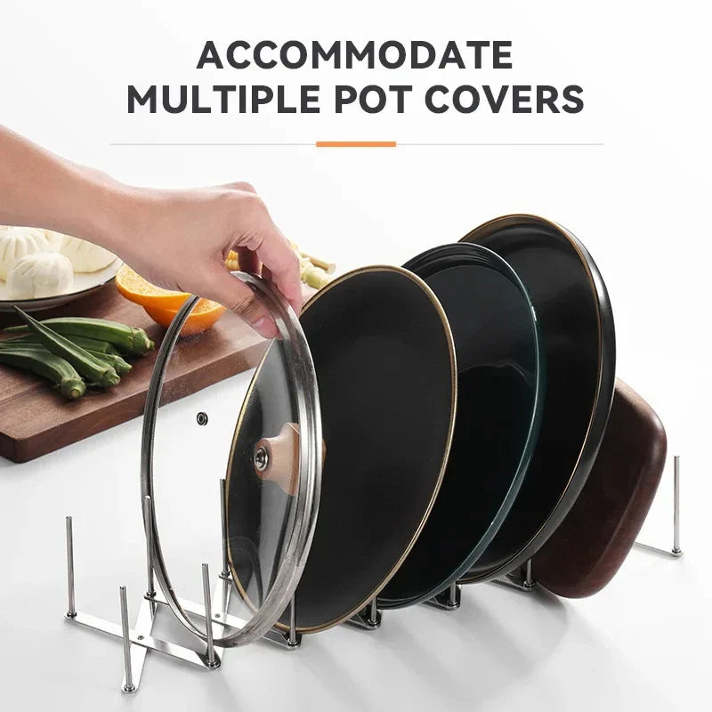 Foldable Stainless Steel Dish Drying Rack & Kitchen Organizer