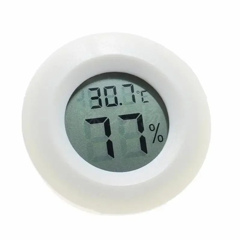 High-precision Reptile Accessories Digital Thermometer Reptile Thermal Plate Hygrometer Terrarium for Reptiles Sea Turtles Land Peaceful Pleasures Health and Wellness white