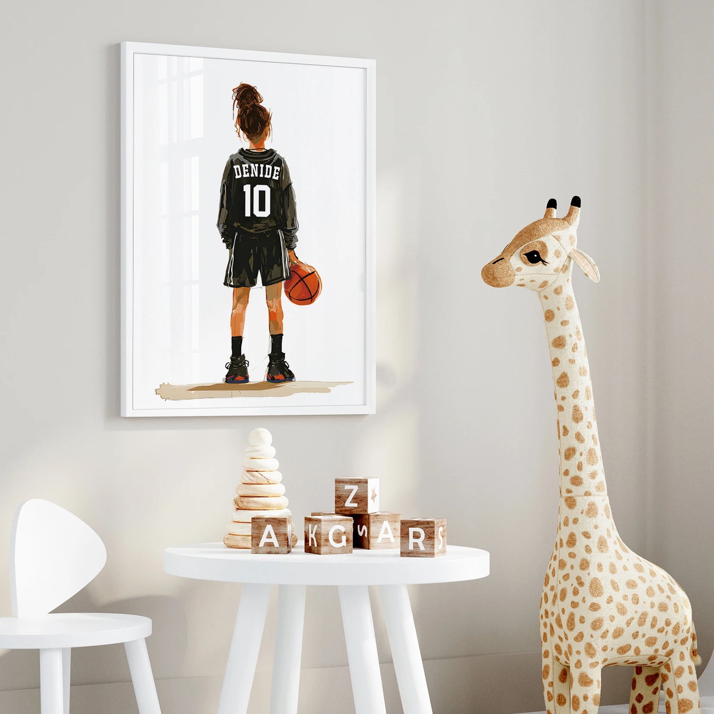 Personalized Basketball Player Canvas Wall Art | 3-Piece Set