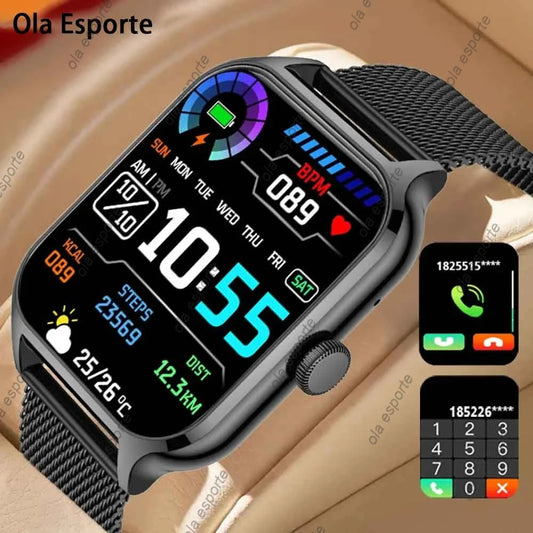Ola Esporte 1.44" Smartwatch – Bluetooth Call & Health Tracker Smartwatch Peaceful Pleasures Health and Wellness