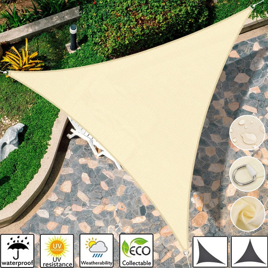 Triangle Sun Shade Sail – 98% UV Block Outdoor Canopy Cover Sun Shade Sail Peaceful Pleasures Health and Wellness