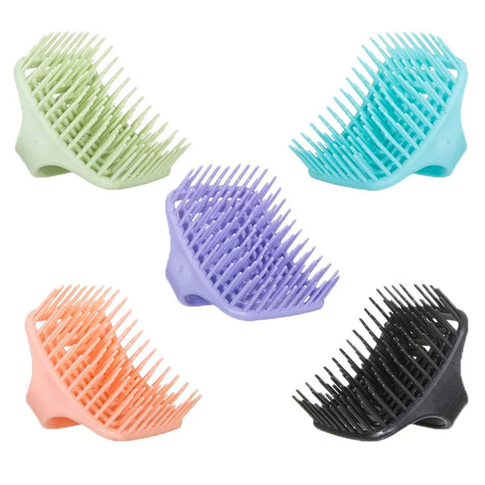 Silicone Scalp Massage Brush – Shampoo Hair Cleaning Comb Scalp Massage Brush Peaceful Pleasures Health and Wellness