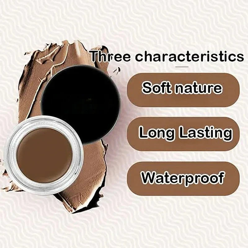 Waterproof 3D Eyebrow Pomade Gel – Natural Long-Lasting Brow
