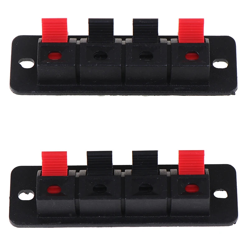 2Pcs Terminal Audio Speaker Terminals Wiring Clip 4 Positions Spring Connector For Voice Box Loudspeaker Connector Clamps Peaceful Pleasures Health and Wellness