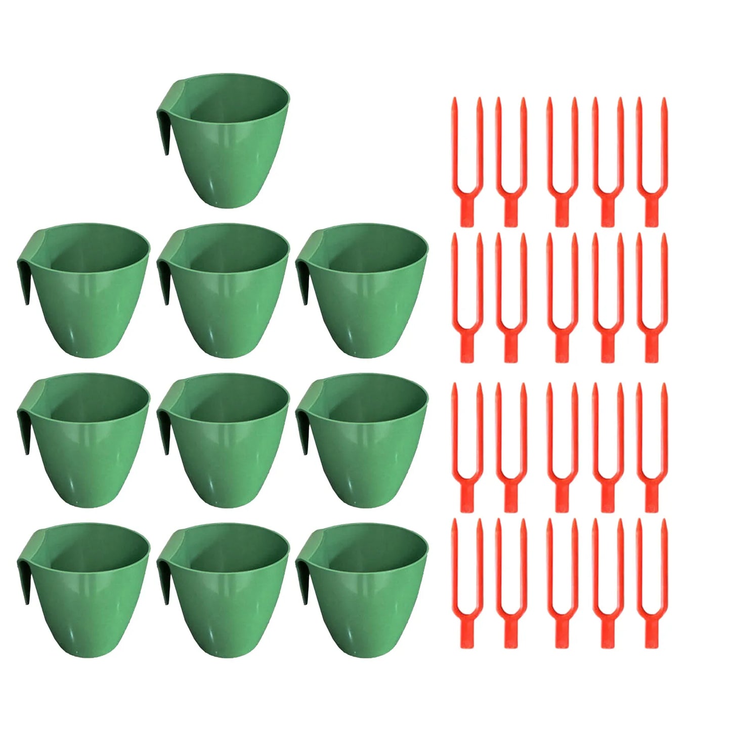 Breathable Strawberry Propagation Cups Side Hanging Root Stem Propagation Set Runner Transplanting Cup for Strawberry Runners Peaceful Pleasures Health and Wellness L 10Pcs