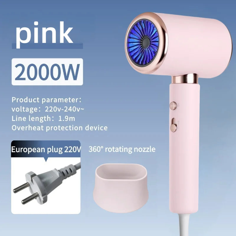 HOMEFISH 2000W Ionic Blow Dryer | 5-Speed Professional Hair Dryer