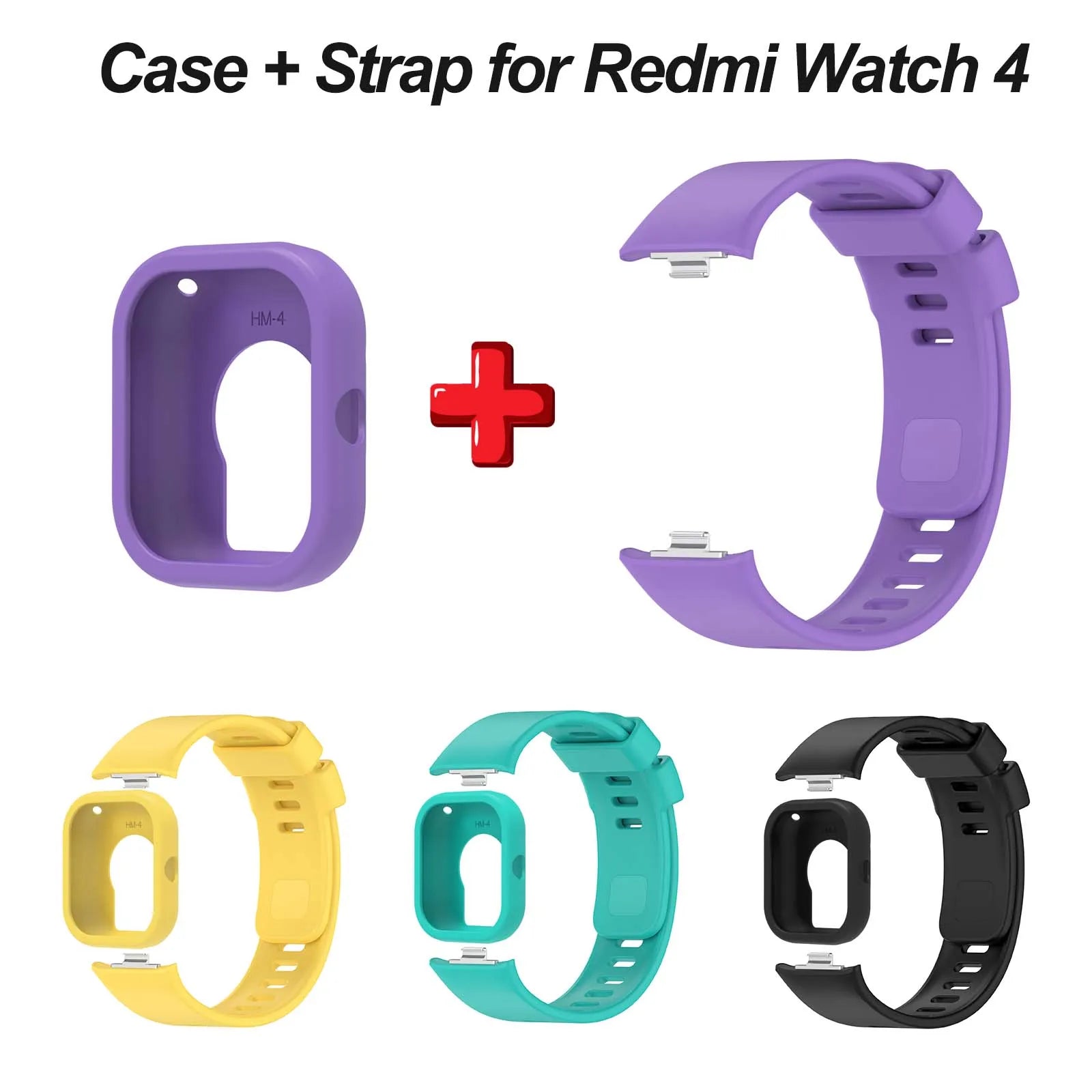 Silicone Watch Band & Case for Xiaomi Redmi Watch 4 Peaceful Pleasures Health and Wellness