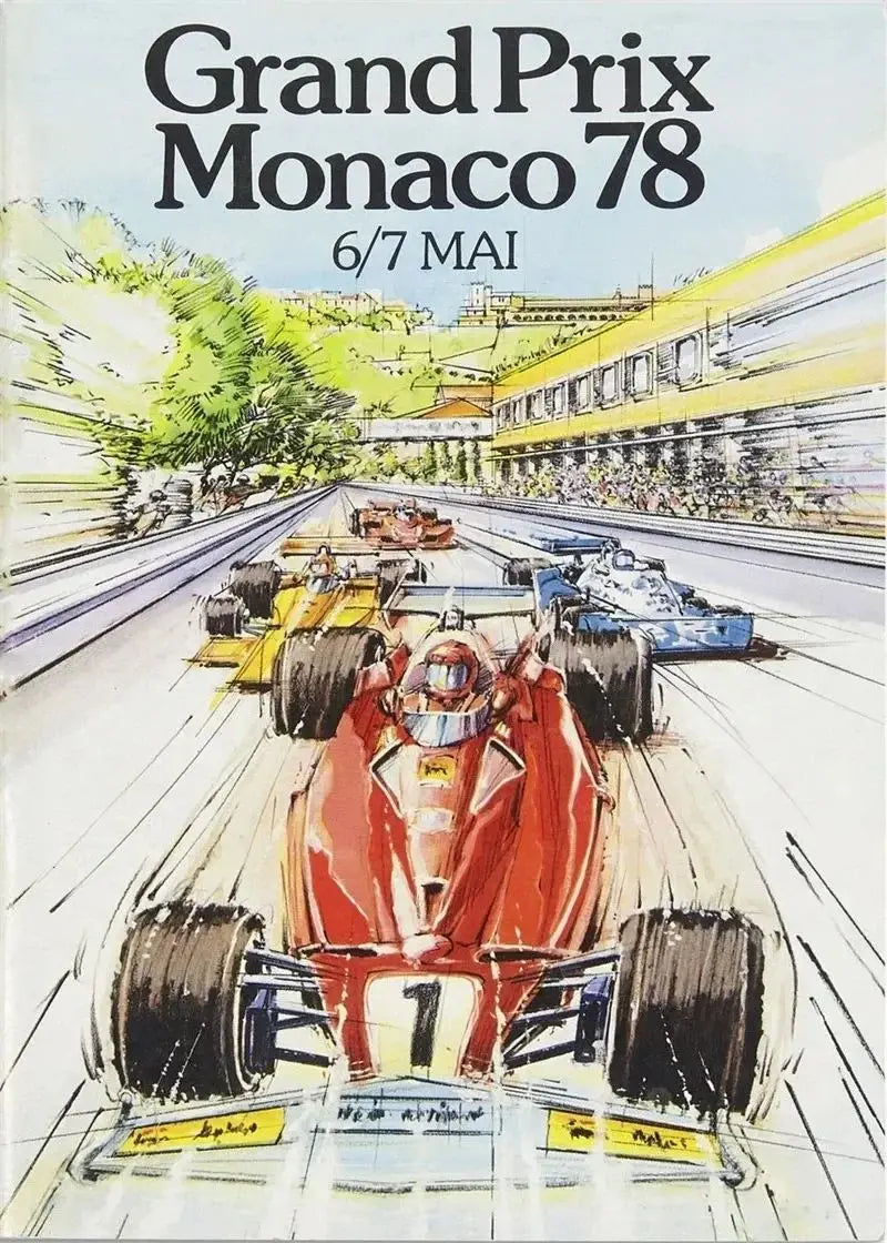 F1 Le Mans Race Car Canvas Wall Art | Formula Grand Prix Print