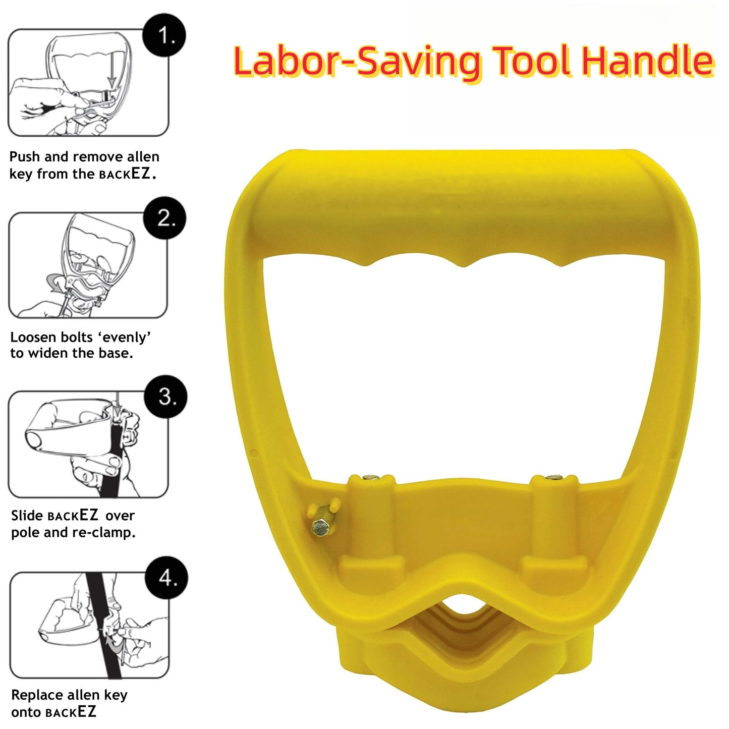 Shovel Rake Labor-saving Handle Attachment Work Garden Shovels Rakes