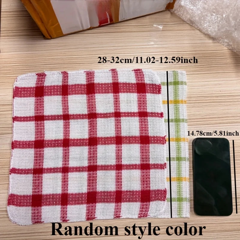 Plaid Microfiber Kitchen Towels – Absorbent Dish Cloths 3–12 Pack Microfiber Dish Cloths Peaceful Pleasures Health and Wellness
