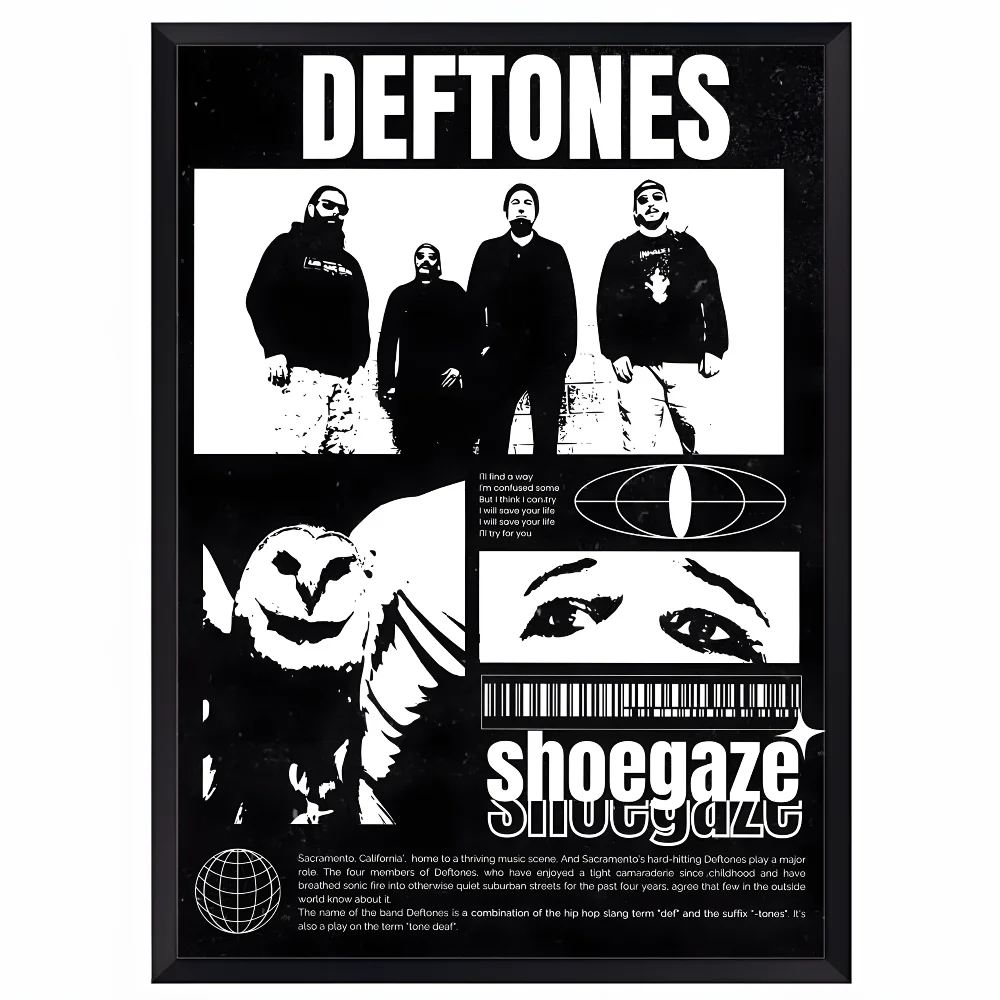 Deftones Band Poster – HD Waterproof PVC Wall Art Decor