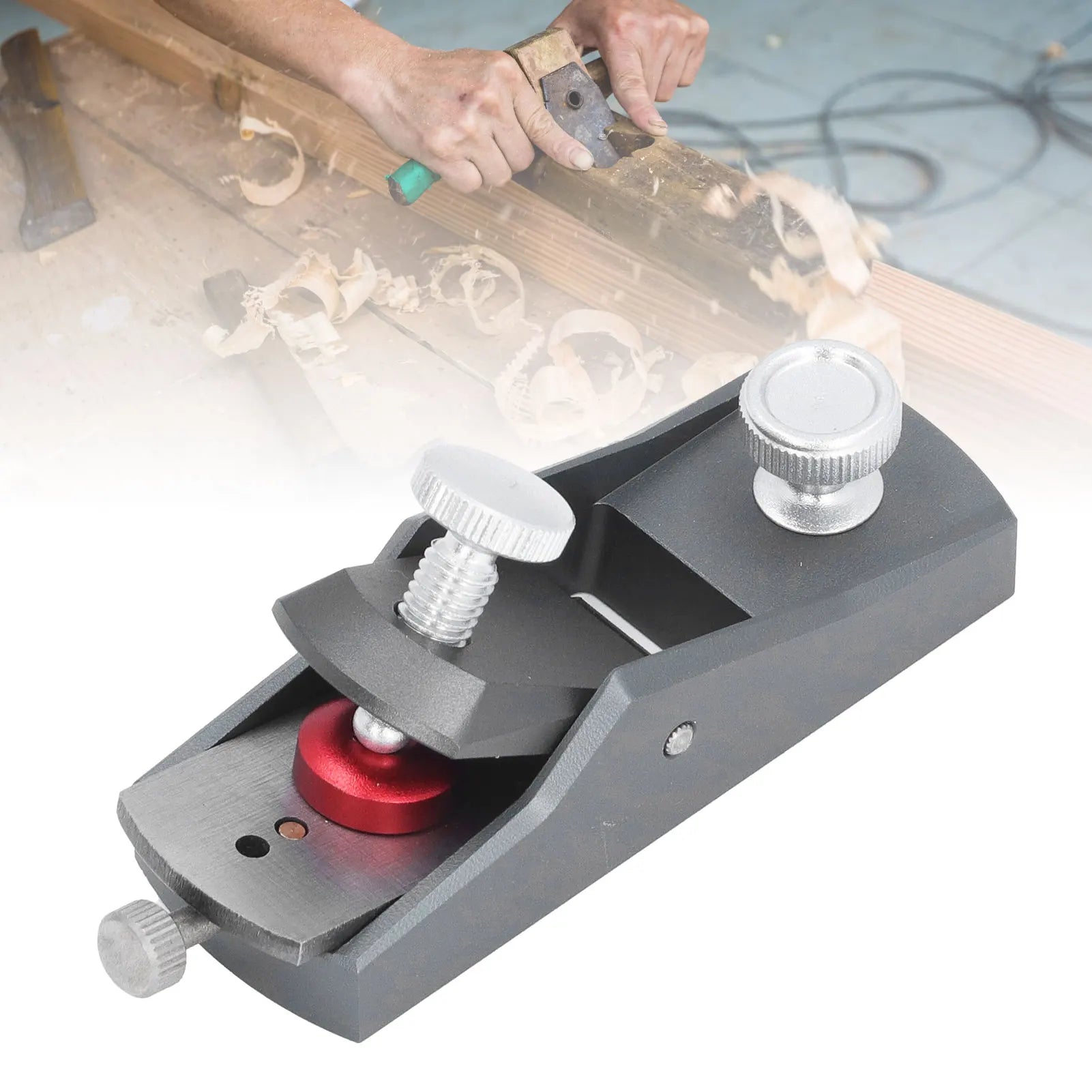 Block Hand Plane Small Hand Planer Small Hand Planer Aluminium Alloy Flat Bottom Manual Small Trimming Planer for Woodworking Peaceful Pleasures Health and Wellness