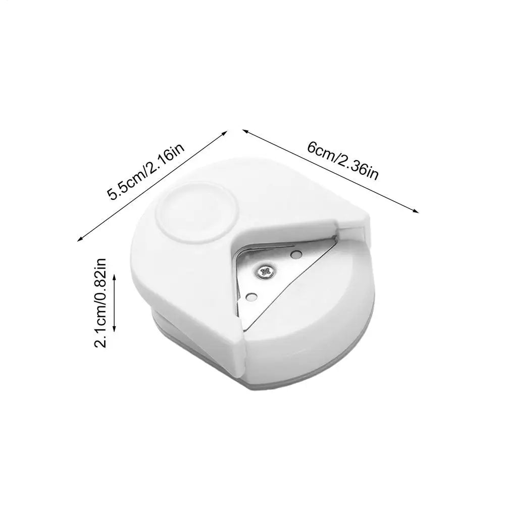 R4mm Corner Rounder Punch Portable Round Corner Cutter Professional Edge Rounding Tool for Paper Craft, Cardstock Photo Laminate Peaceful Pleasures Health and Wellness White