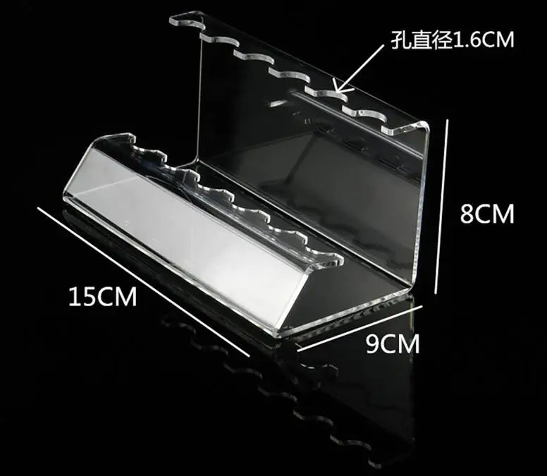 Clear Acrylic Pen & Brush Organizer Display Stand | 6/12 Slots