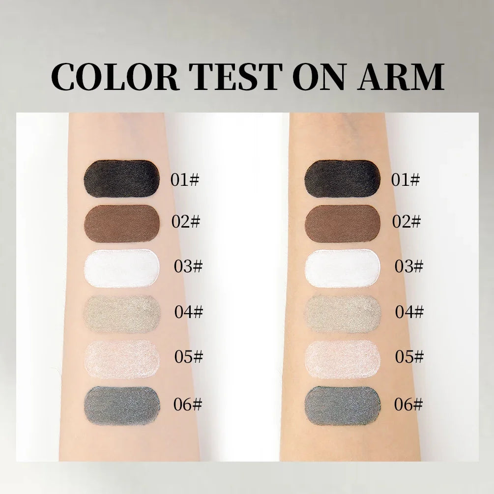 QIBEST 6 Colors Matte Eyeliner Sets Quick Dry Eyeliner Waterproof Sweatproof Single-Ended Intense Eyeliner White Black Eyeshadow Peaceful Pleasures Health and Wellness