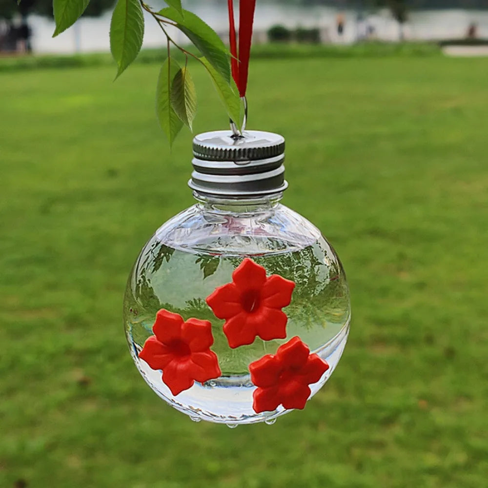 Hummingbird Feeder | Spherical & Heart Shape, 3 Ports, Leak Proof
