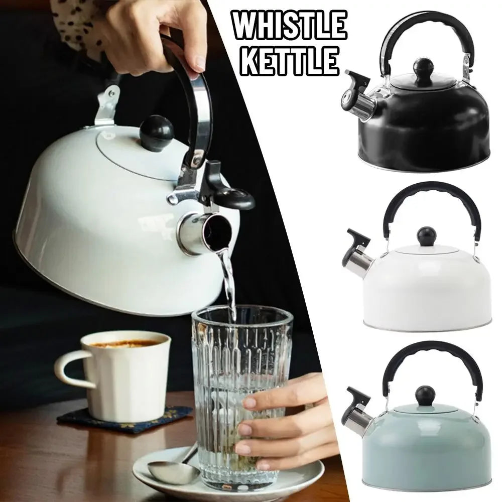3L Home appliances Electric Stainless Steel tea water Kettle whistling Tea making coffee making Flat bottomed sounding kettle Peaceful Pleasures Health and Wellness