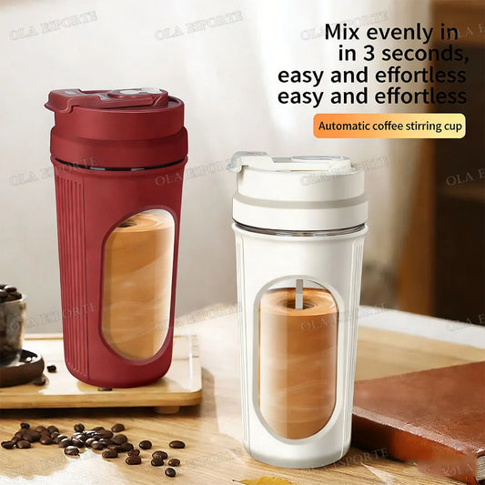 Electric Shaker Cup - Automatic Self-Mixing Cup Sports Protein Powder Shaker Cup with Electric Mixing Function Coffee Shaker Cup Peaceful Pleasures Health and Wellness