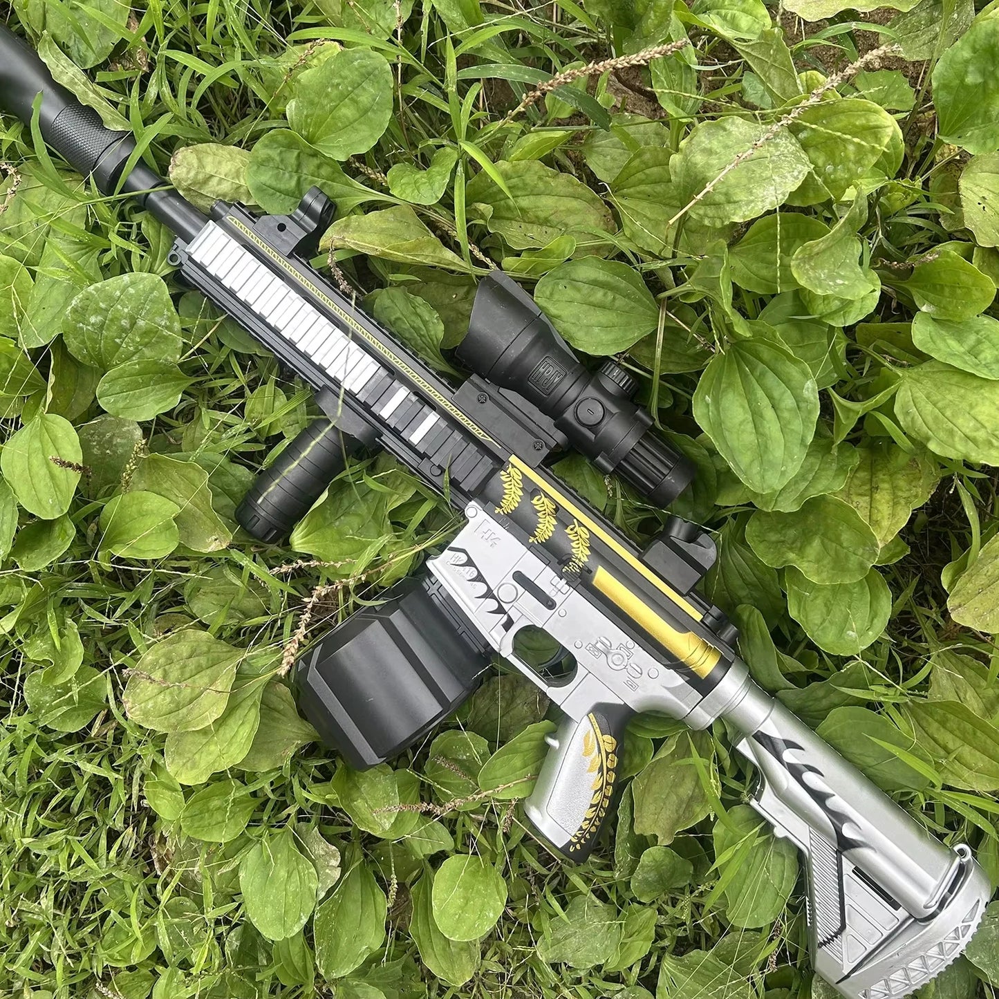 M416 Classic Manual Pull-Up Mode Elastic Gel Ball Launching Toy Gun Boy Outdoor Toy Holiday Christmas Gift Peaceful Pleasures Health and Wellness
