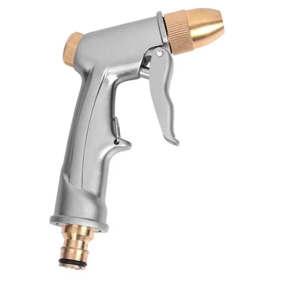 High Pressure Water Spray Gun Metal Brass Nozzle Garden Hose Pipe Lawn Car Wash Sprayer Sprinkler Car Wash Tool Water Guns Peaceful Pleasures Health and Wellness 1PC
