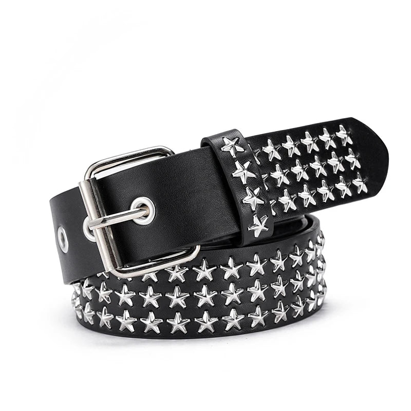Vintage Bronze Chunky Belt – Y2K Punk Grunge Jean Belt Unisex
