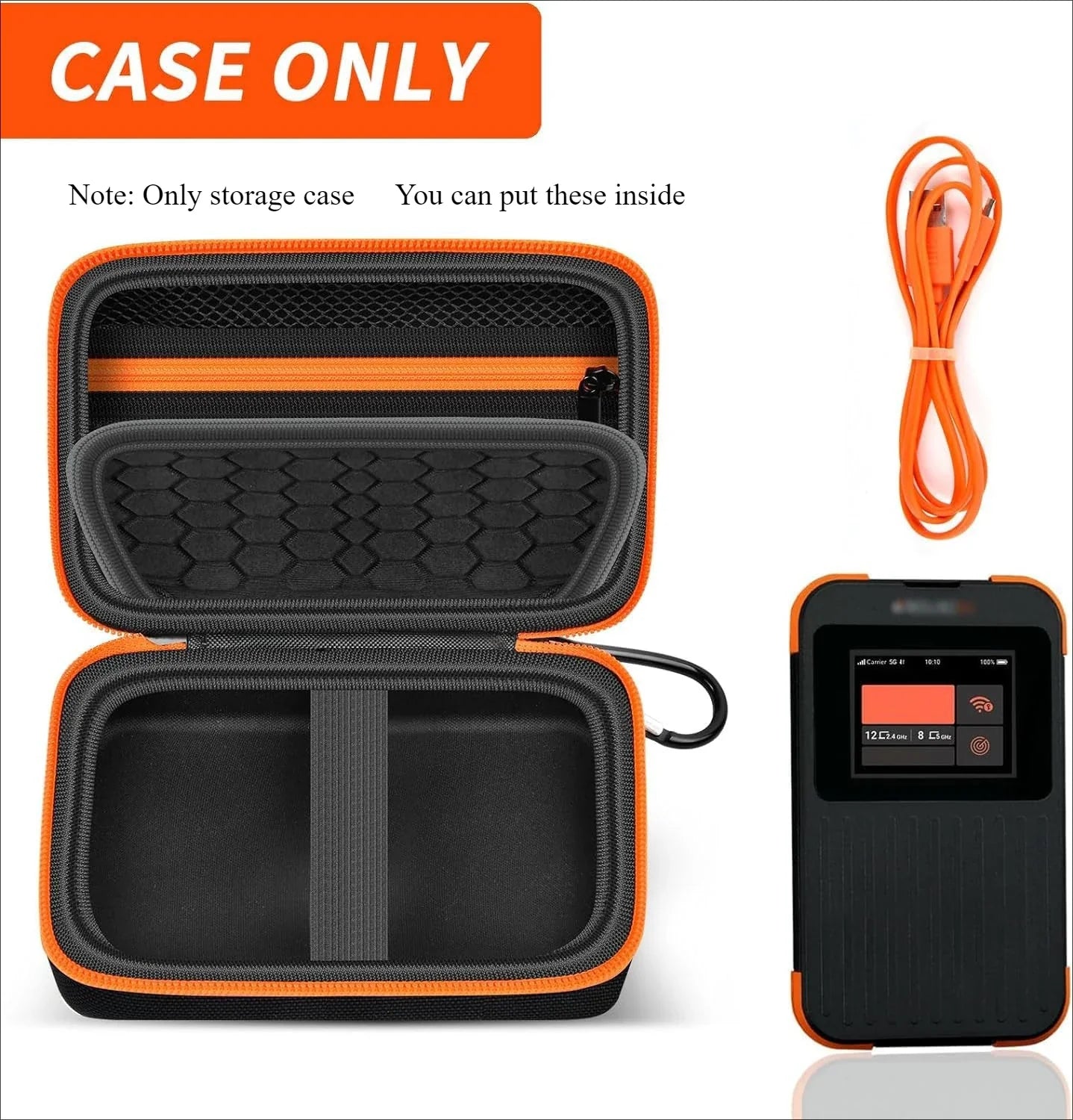 Hard Case for SIMO Solis 5G WiFi Hotspot Travel Router Storage Bag