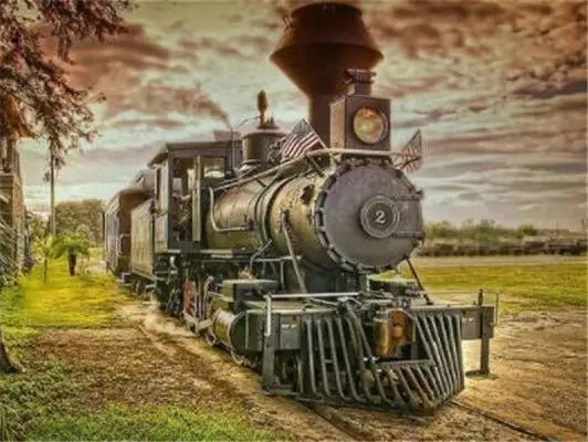 Paint By Number Canvas Painting Kits Landscape DIY Unframe Coloring By Numbers Train Acrylic Paint Kits Unique Gift Peaceful Pleasures Health and Wellness 6 30x40cm Unframed