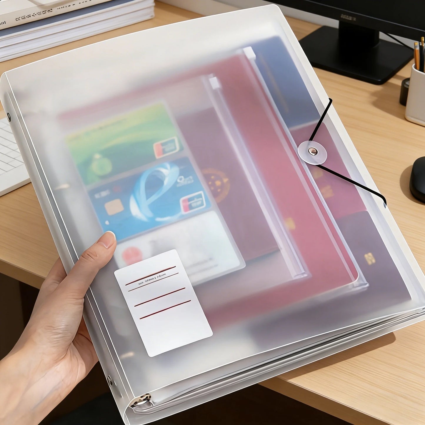 A4/A5/B5 PP Binder Document Organizer | ID & Certificate Storage
