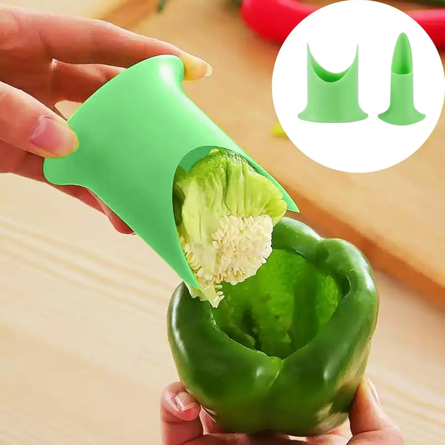 Pepper Corer & Seed Remover Tool – 2 Sizes | Kitchen Gadget