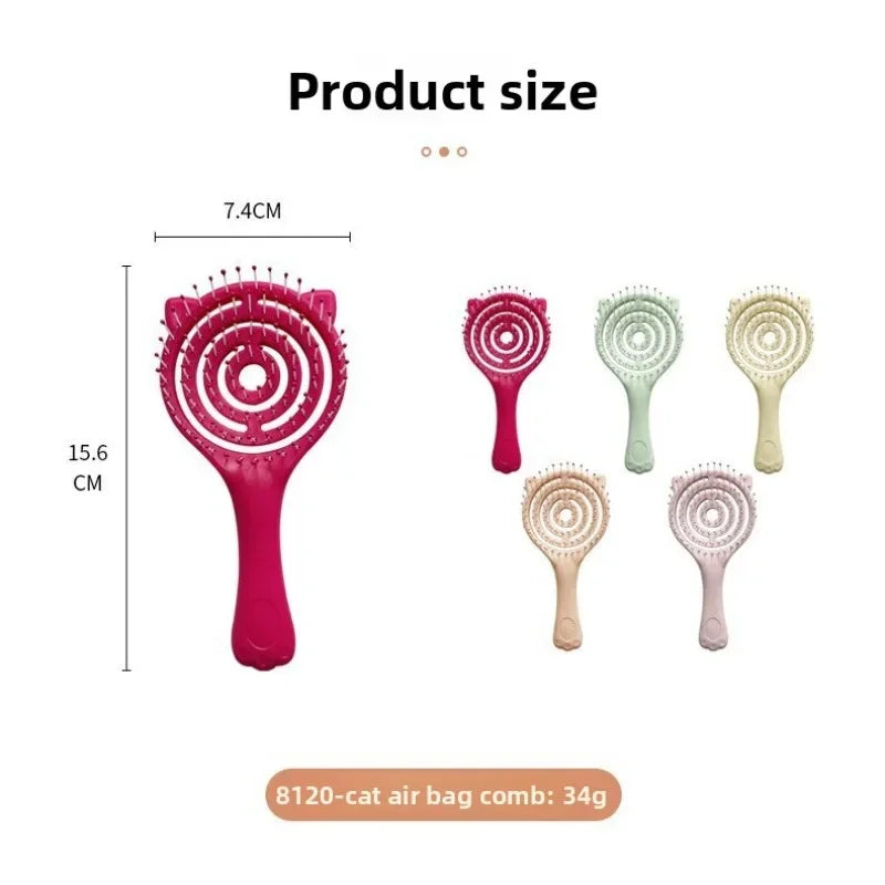 Kids Anti-Tangle Hair Comb | Air Cushion & Hollow Rib Design