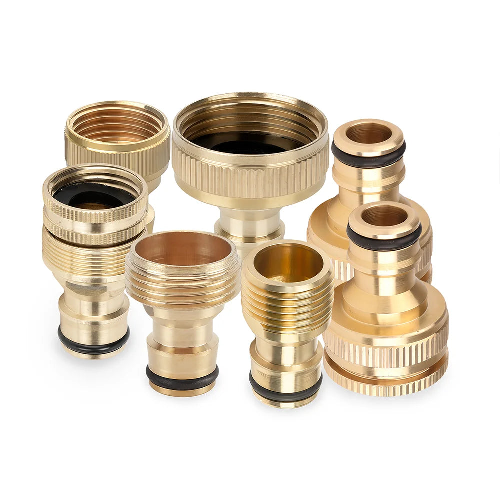 Brass 1/2" 3/4" 1“ Male/Female Quick Connector Irrigation Pipe Fitting Joint Thread to16mm Nipple Adapter for Garden Hose Tap Peaceful Pleasures Health and Wellness