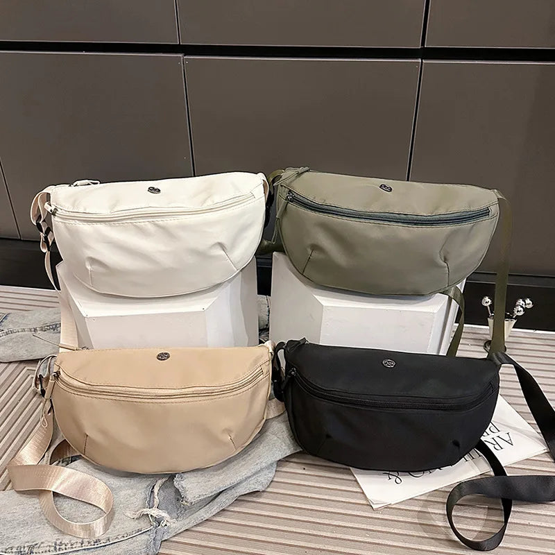 Women's Nylon Sling Bag – Sports Commuter Crossbody Shoulder
