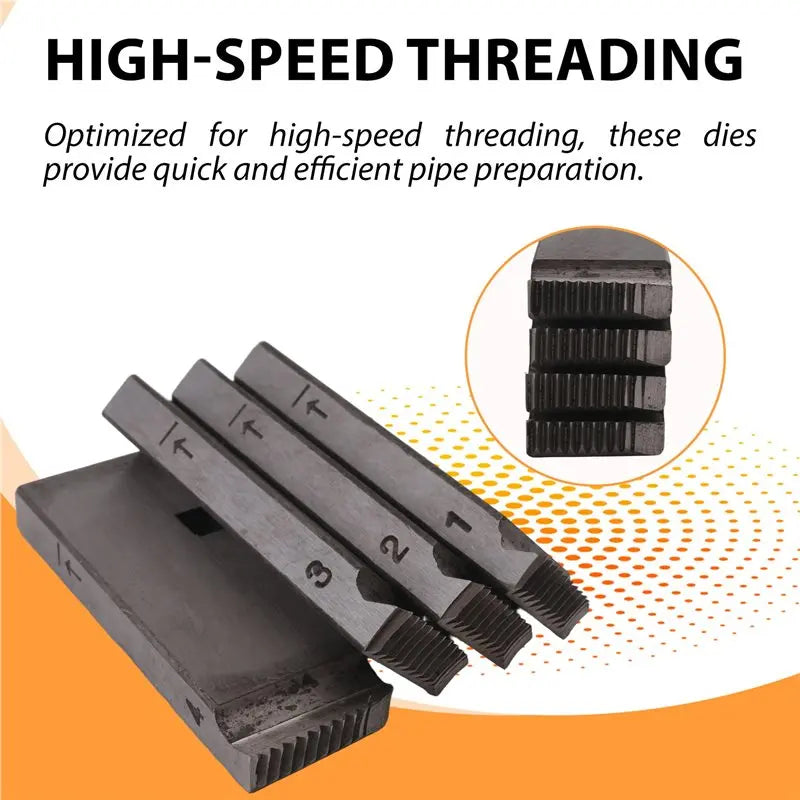 A36T 4-Pack Pipe Threader Dies for RIDGID – 1–2 Inch NPT HSS