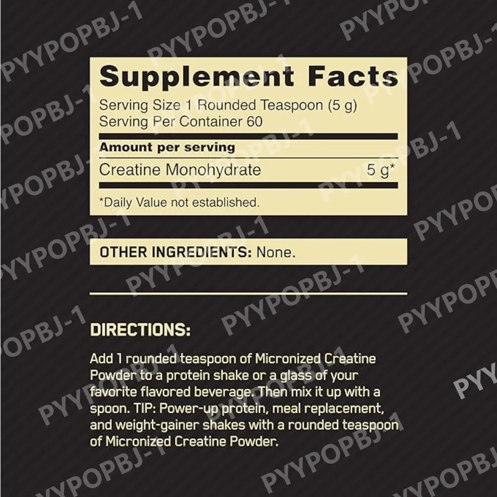 Micronized Creatine Monohydrate Powder Unflavored 300g – 60 Servings