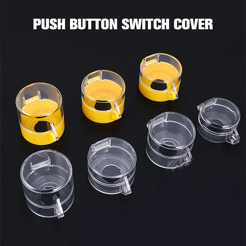 1pcs Anti-Missing Elevator Emergency Stop 22mm Push Button Switch Protective Cover Protective Cover Accessory Round Warning Ring Peaceful Pleasures Health and Wellness