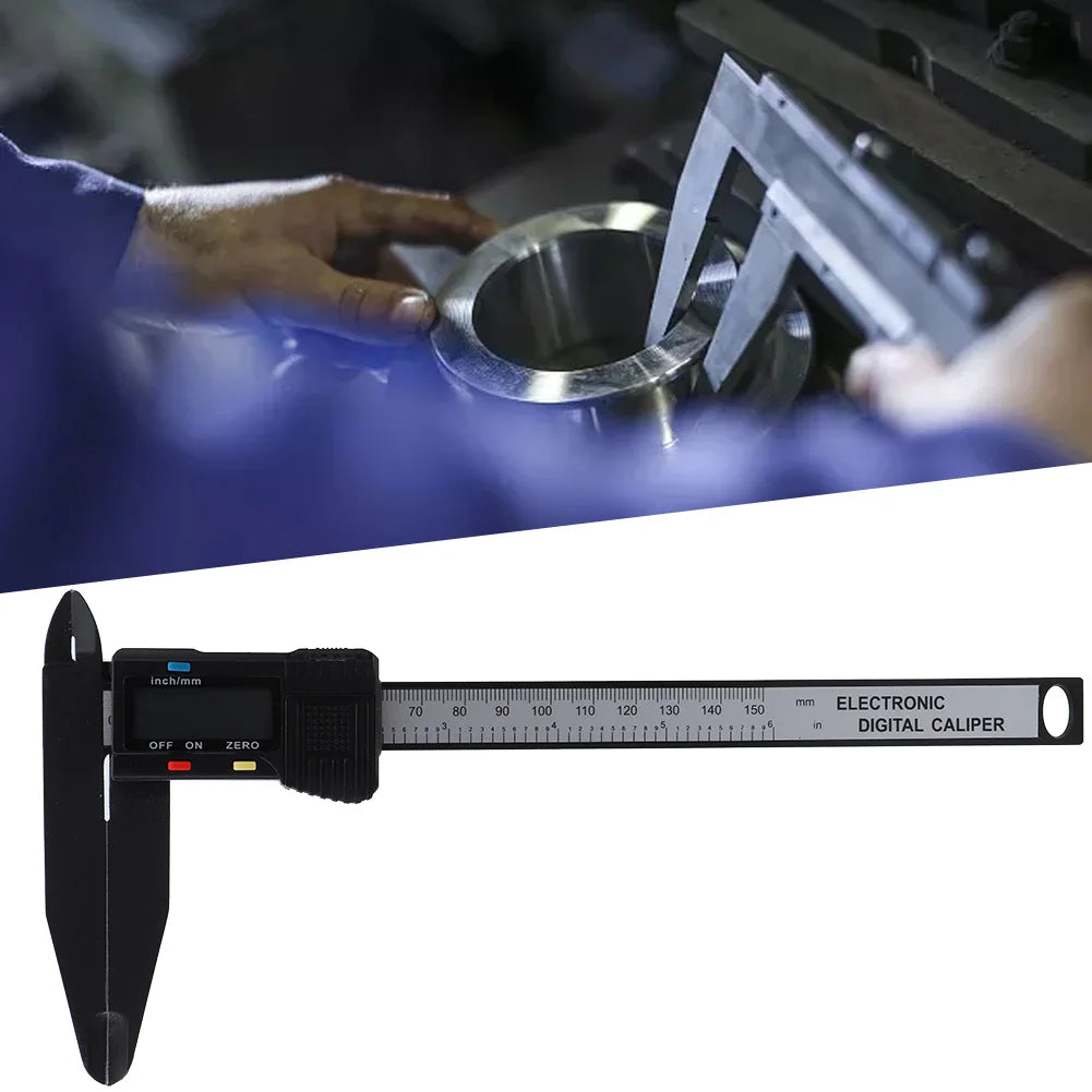 150mm/300mm Digital Electronic Caliper Carbon Ruler with Long Jaw Measuring Tool Electronic Caliper Ruler Measuring Tool Caliper Peaceful Pleasures Health and Wellness