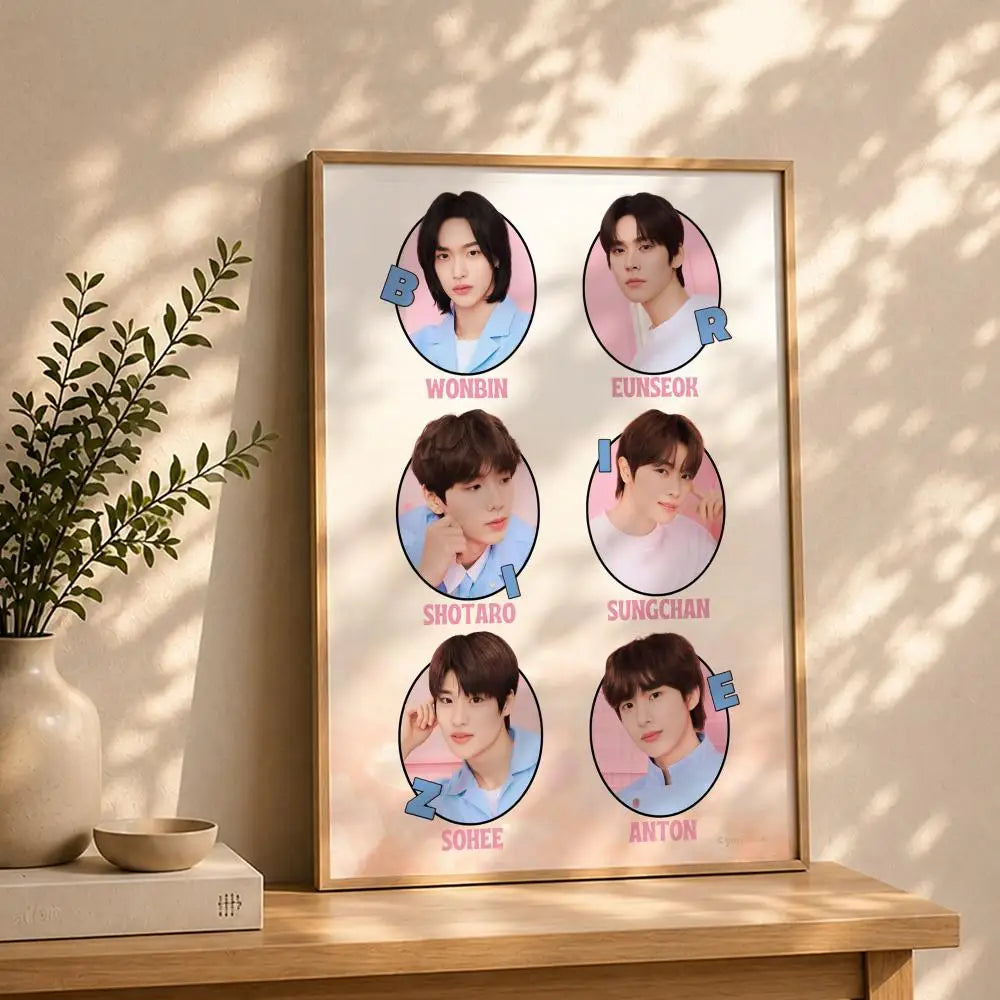 Kpop R-RIIZES Poster HD Self Adhesive Waterproof Wall Art Ideal for Home Office Dorm Bedroom Great Gift Peaceful Pleasures Health and Wellness