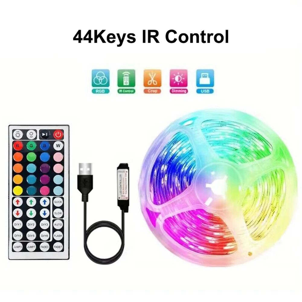 RGB LED Strip Light TV Backlight | Game Room Holiday Décor
