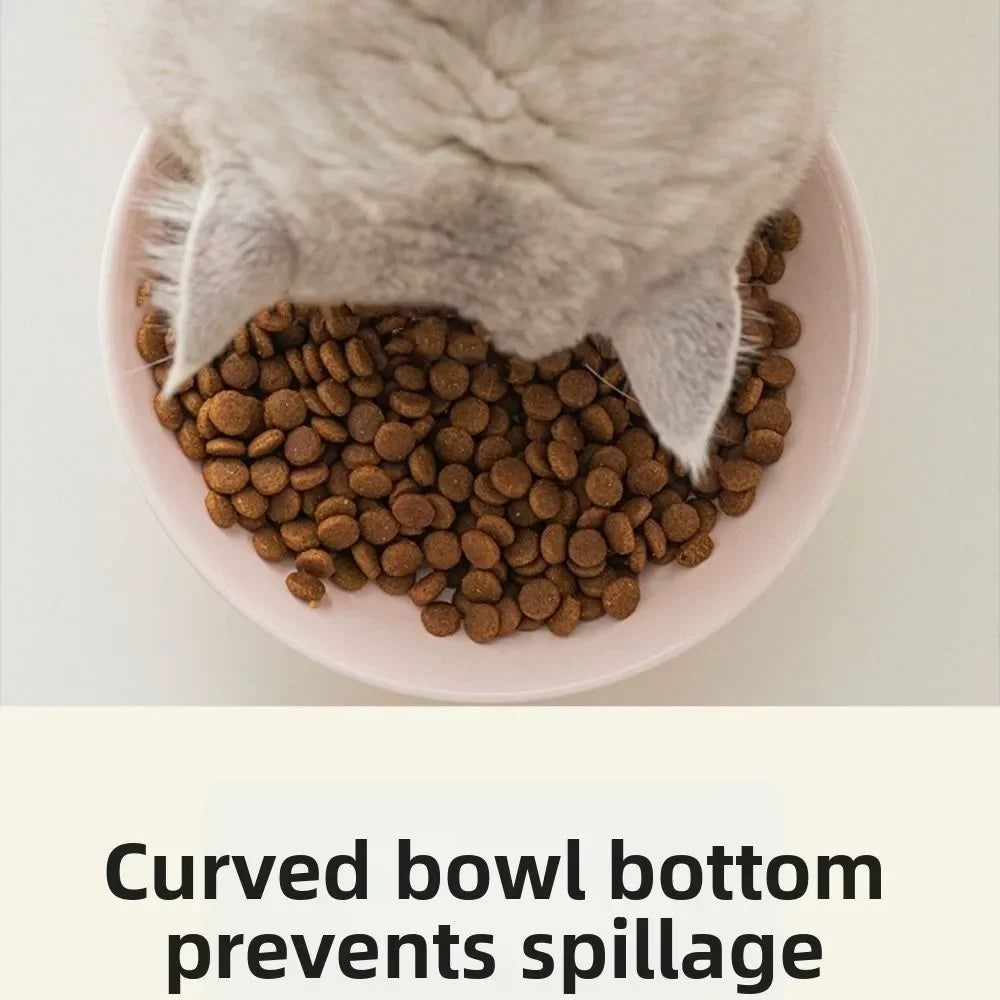 Ceramic Cat & Dog Bowl – Non-Slip, Anti-Tip, Large Capacity